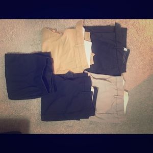 Bundle of work pants and pencil skirt